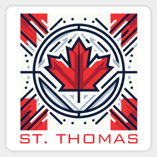 St Thomas Ontario Canada Flag Magnet